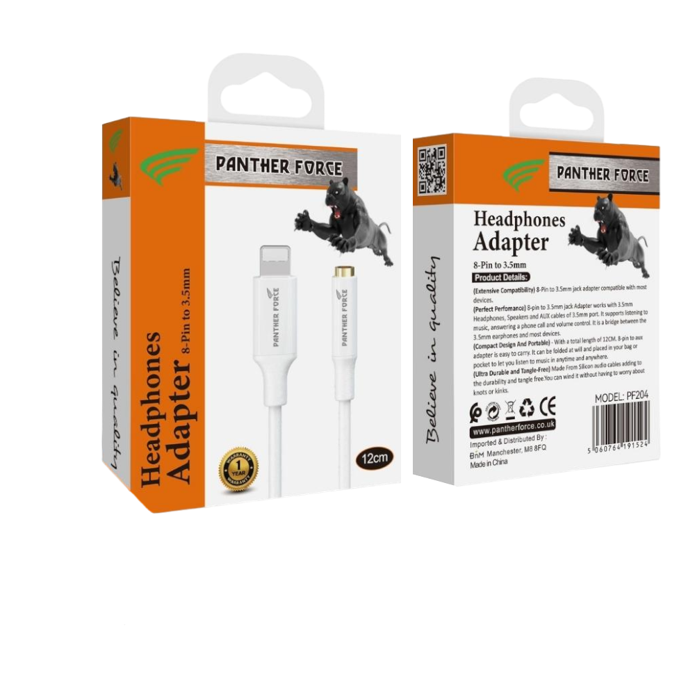 Panther Force Apple Jack 120mm - PF204 - Extended Length for Convenient Charging and Syncing Panther Force Apple Jack 120mm - PF204 - Extended Length for Convenient Charging and Syncing